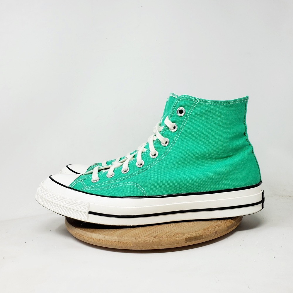 Converse Chuck Taylor 70 Shoes Mens 10.5 Green Hi Top Lace Up Retro Sneakers